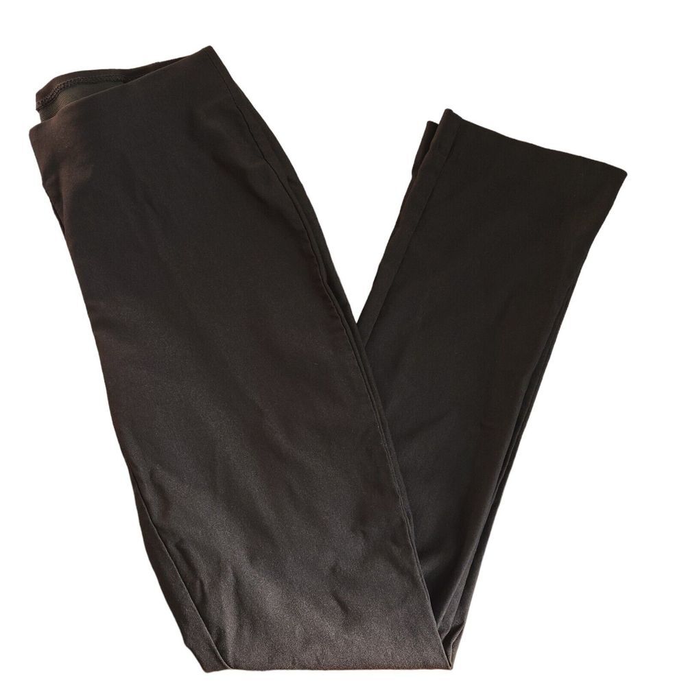 So Slimming By Chicos Pants Womens 0 ( Small 4 ) Black Regular Fit Elastic Waist